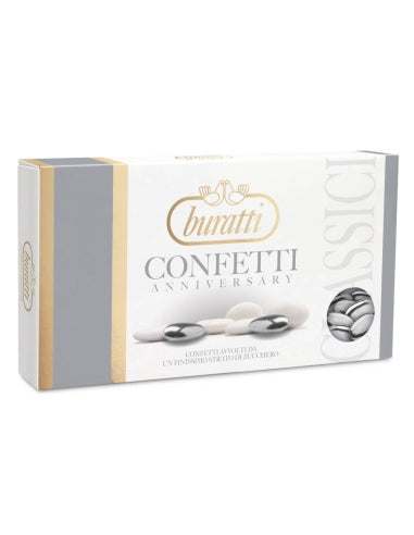 CONFETTI MANDORLA E CIOCCOLATO FONDENTE ARGENTO 1KG